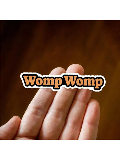 1pc 3-Inch Removable Outdoor Waterproof Vinyl Creative Gift Internet Culture Satire Sticker, Includes "Womp Womp" Sticker, "Internet Slang Sticker", "Internet Meme Sticker", "Funny Disappointment Stic