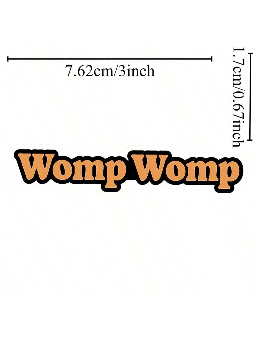 1pc 3-Inch Removable Outdoor Waterproof Vinyl Creative Gift Internet Culture Satire Sticker, Includes "Womp Womp" Sticker, "Internet Slang Sticker", "Internet Meme Sticker", "Funny Disappointment Stic