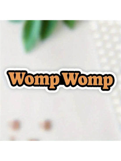 1pc 3-Inch Removable Outdoor Waterproof Vinyl Creative Gift Internet Culture Satire Sticker, Includes "Womp Womp" Sticker, "Internet Slang Sticker", "Internet Meme Sticker", "Funny Disappointment Stic