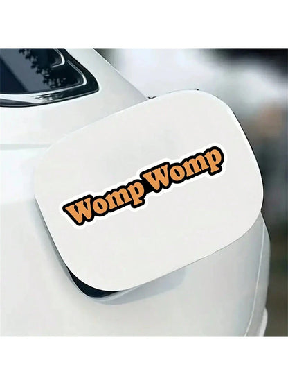 1pc 3-Inch Removable Outdoor Waterproof Vinyl Creative Gift Internet Culture Satire Sticker, Includes "Womp Womp" Sticker, "Internet Slang Sticker", "Internet Meme Sticker", "Funny Disappointment Stic