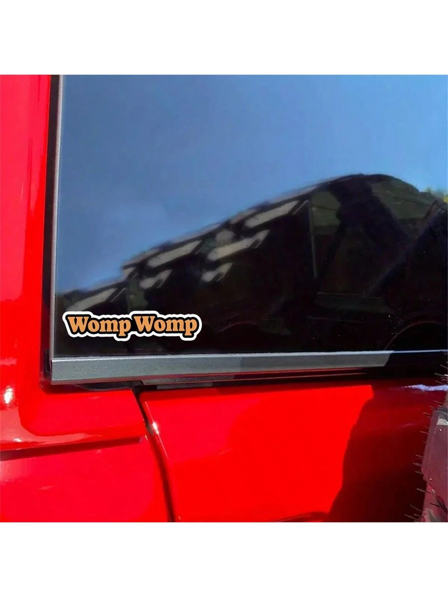 1pc 3-Inch Removable Outdoor Waterproof Vinyl Creative Gift Internet Culture Satire Sticker, Includes "Womp Womp" Sticker, "Internet Slang Sticker", "Internet Meme Sticker", "Funny Disappointment Stic