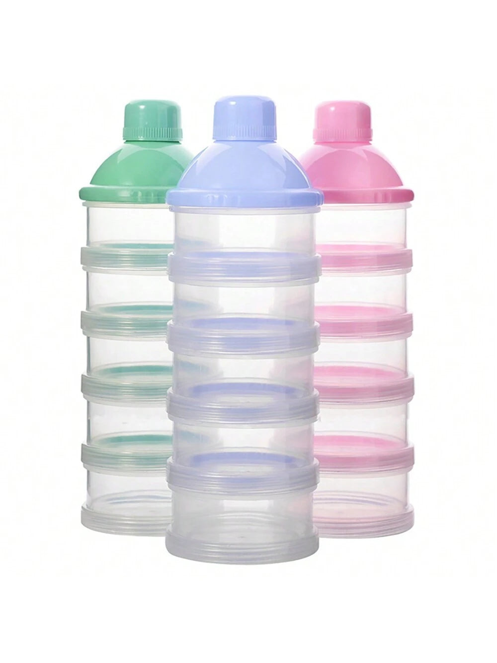 1pc 4/5 Tier Milk Powder, Rice Cereal, Snack Storage Container, Portable Disassemblable Box