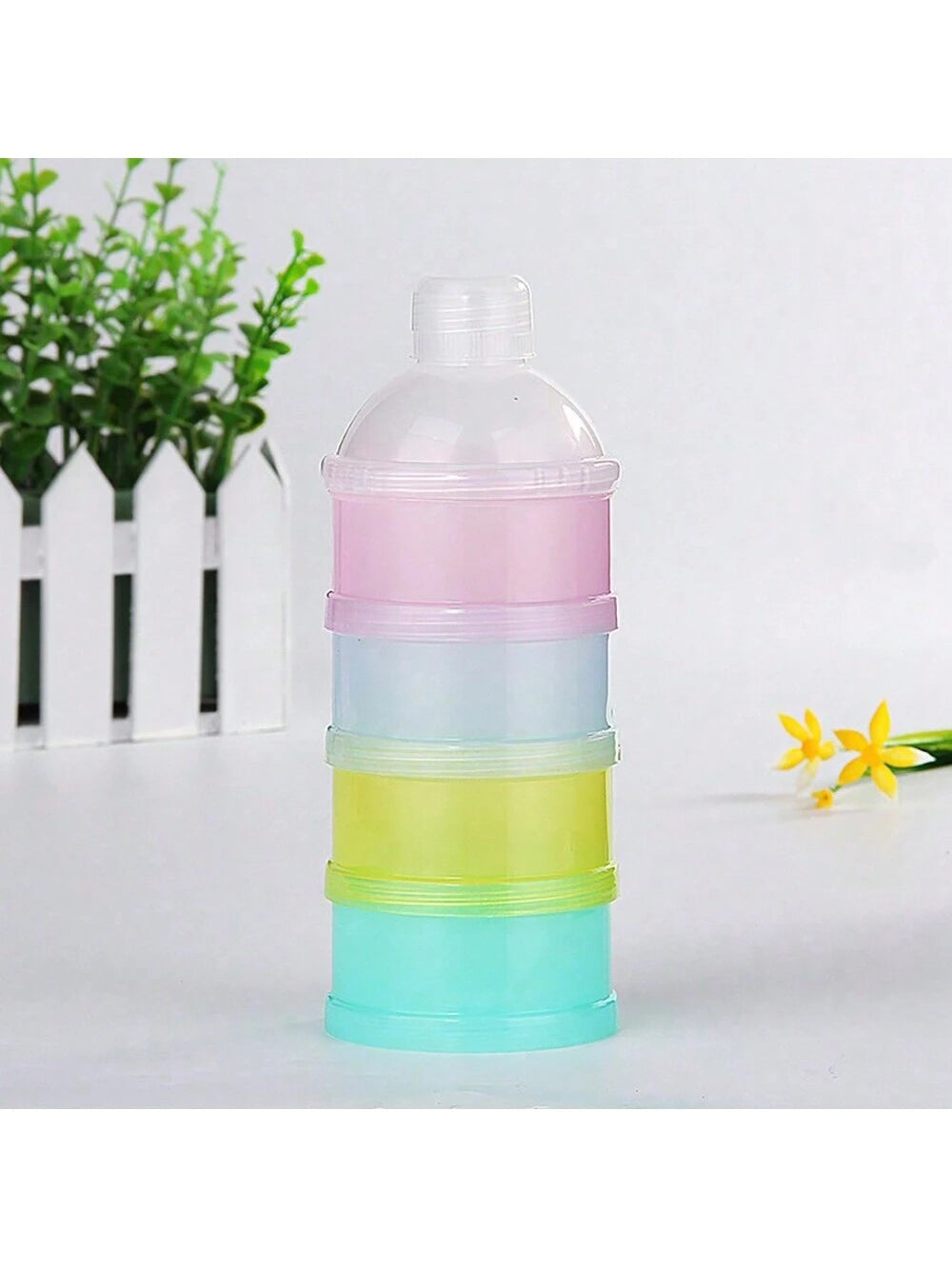 1pc 4/5 Tier Milk Powder, Rice Cereal, Snack Storage Container, Portable Disassemblable Box