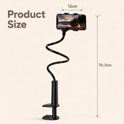 1pc ABS Gooseneck Phone Holder, Suitable For Bed, Bedside, Desk, Headboard, Table, Sofa, Recliner, Compatible With IPad Mini Pro Air, Kindle, Switch, Galaxy Tabs, Great Gift For Friends, Valentine's D