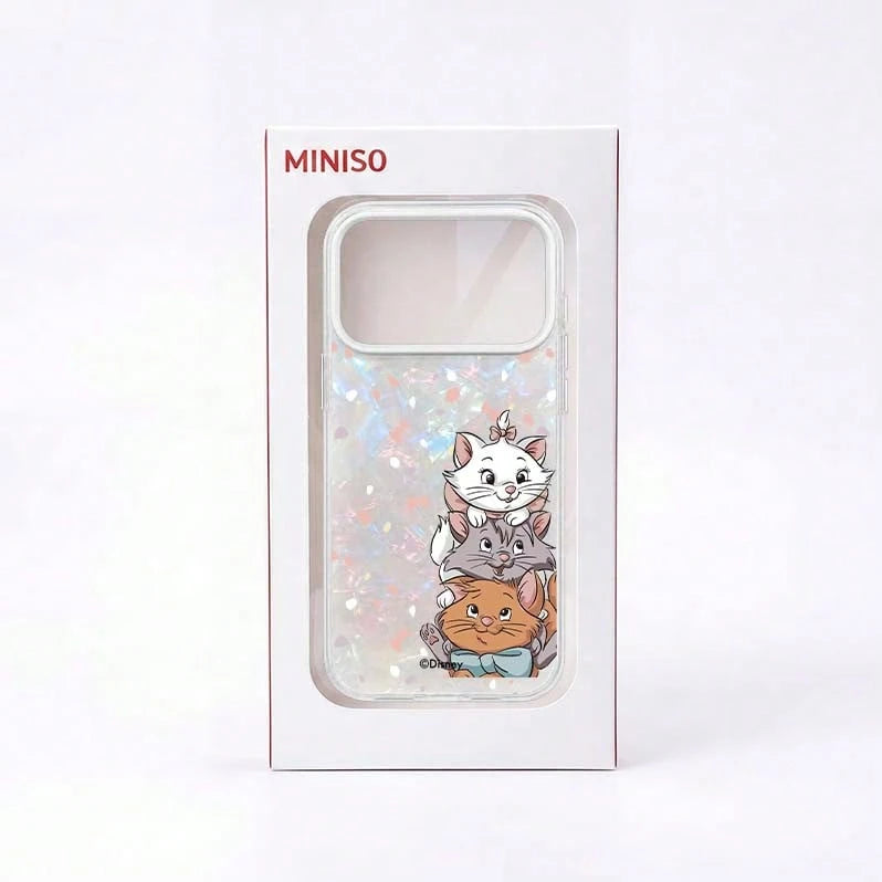 1pc Acrylic Shell Texture Phone Case Disney Cats Adventure Marie Cat, Animal Series, Cute, Sweet, Soft Anime Cartoon Unisex Protective Shell Compatible With IPhone 17/17 Pro/17 Pro Max/17/16/15/14/13