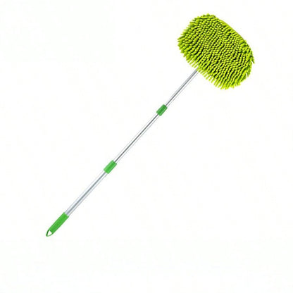1pc Adjustable Long Handle Car Cleaning Brush, Chenille Microfiber Car Wash Tool- Heavy Duty Multi-Purpose Car Wash Mop, Suitable For Trucks, SUVs, RVs, Home And Vehicle Detailed Cleaning, Soft Brist