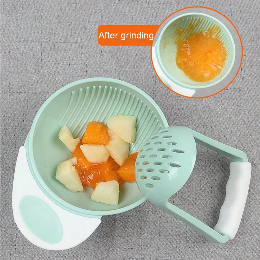 1pc Baby Manual Food Grinder, Fruit Puree Grinding Tool Grinder Bowl