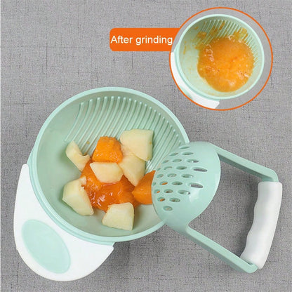 1pc Baby Manual Food Grinder, Fruit Puree Grinding Tool Grinder Bowl
