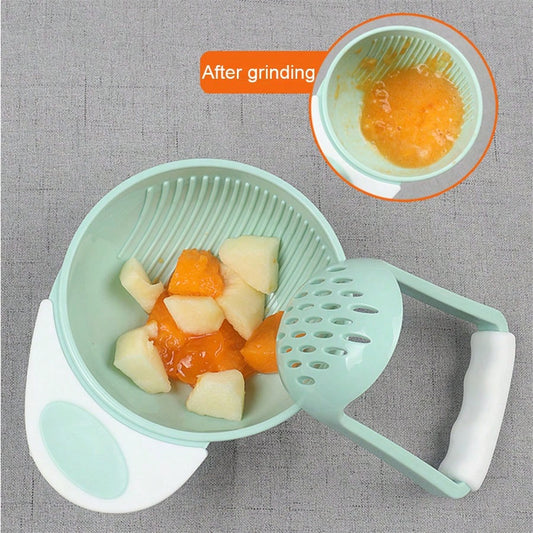 1pc Baby Manual Food Grinder, Fruit Puree Grinding Tool Grinder Bowl