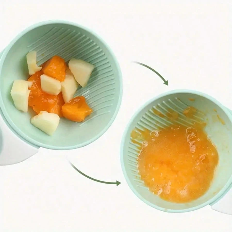 1pc Baby Manual Food Grinder, Fruit Puree Grinding Tool Grinder Bowl