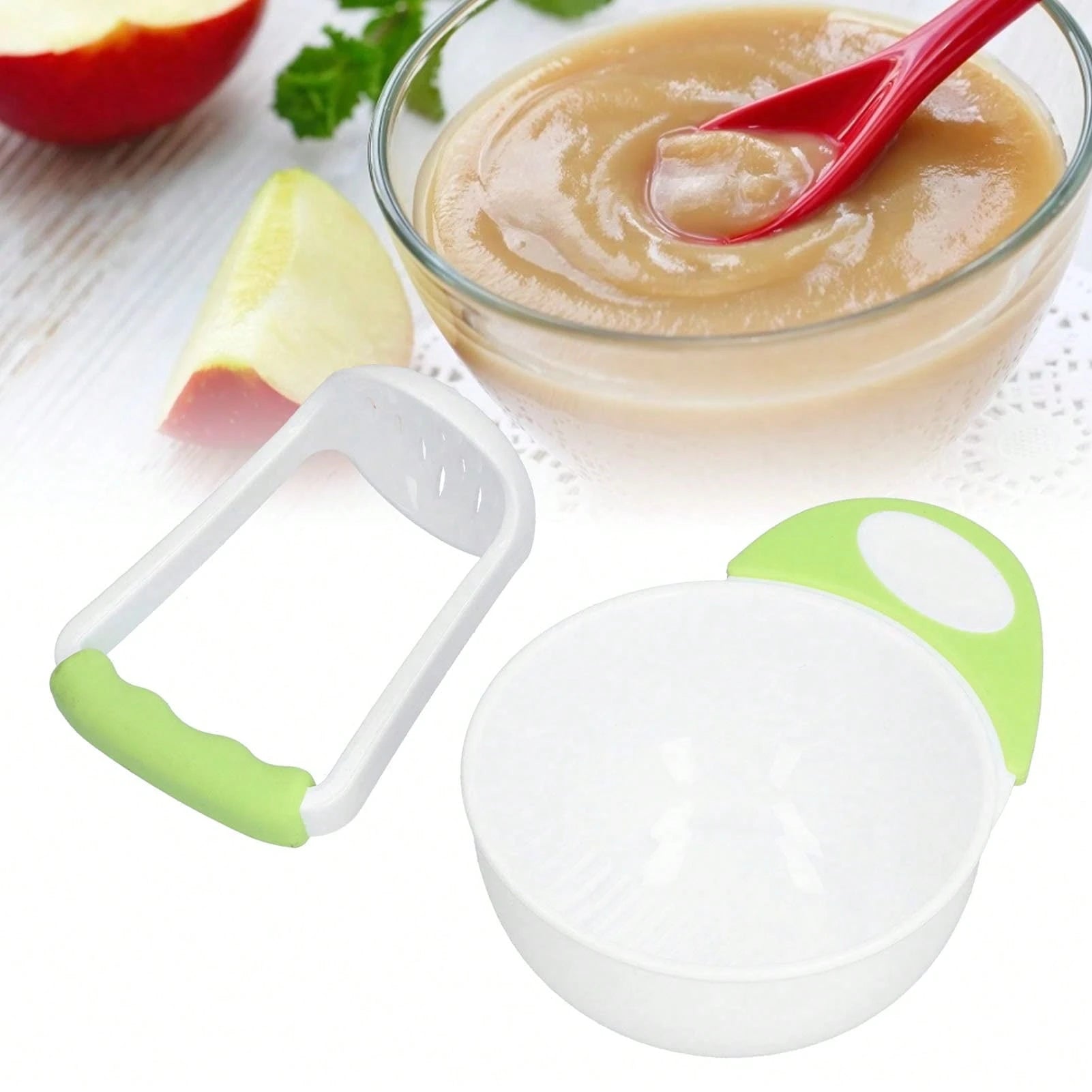 1pc Baby Manual Food Grinder, Fruit Puree Grinding Tool Grinder Bowl