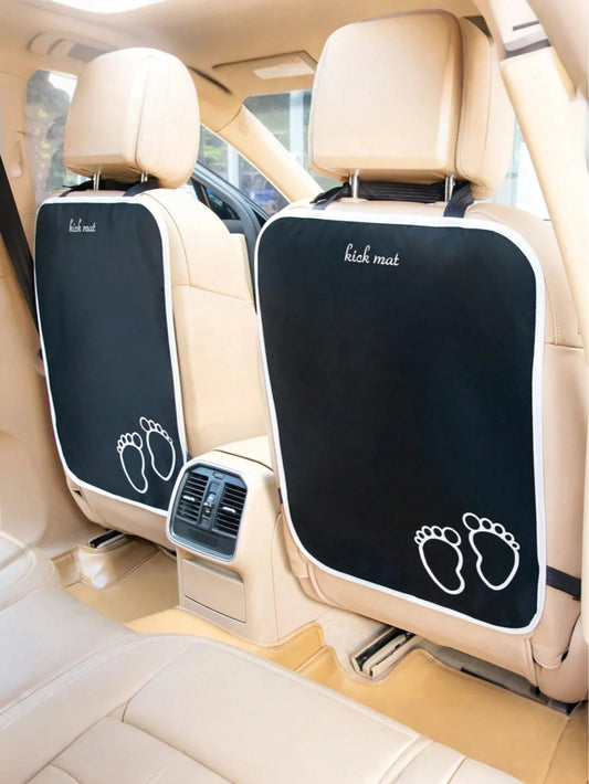 1pc Car Seat Back Protector Cover, Front Seat Backrest Protector, Waterproof & Scratch-Resistant, Durable Fabric, Easy To Clean, Machine Washable, Interior Accessories, Prevents Dirt, Stains From Chil