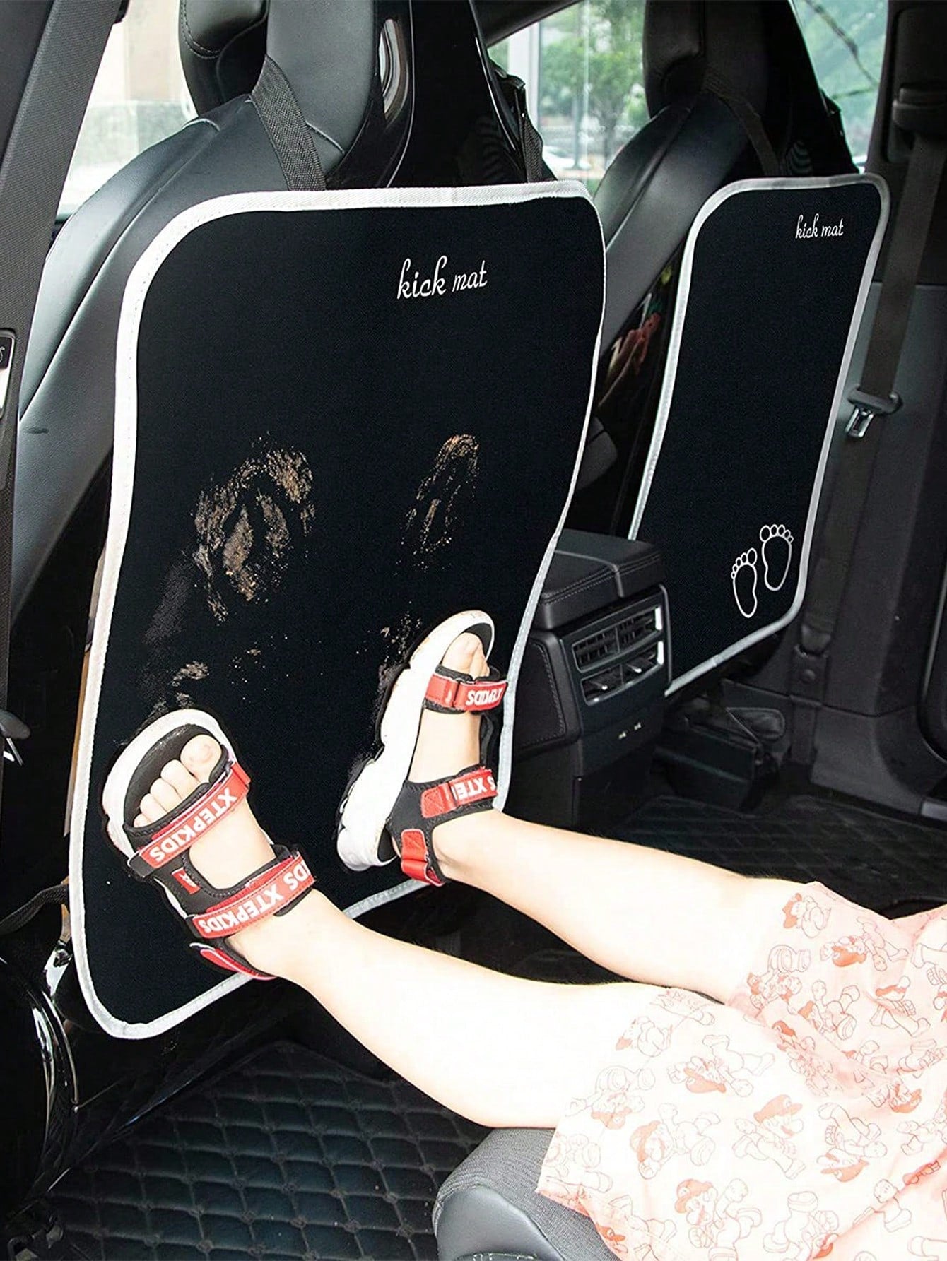 1pc Car Seat Back Protector Cover, Front Seat Backrest Protector, Waterproof & Scratch-Resistant, Durable Fabric, Easy To Clean, Machine Washable, Interior Accessories, Prevents Dirt, Stains From Chil