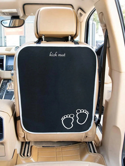 1pc Car Seat Back Protector Cover, Front Seat Backrest Protector, Waterproof & Scratch-Resistant, Durable Fabric, Easy To Clean, Machine Washable, Interior Accessories, Prevents Dirt, Stains From Chil