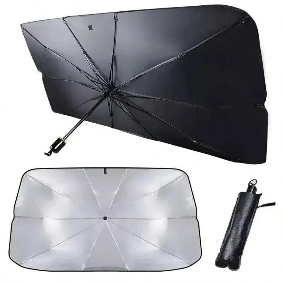1pc Car Windshield Sunshade, Foldable Car Windshield Sunshade, Easy To Store And Use, Suitable For All Sizes Of Car Windshields, Road Trip