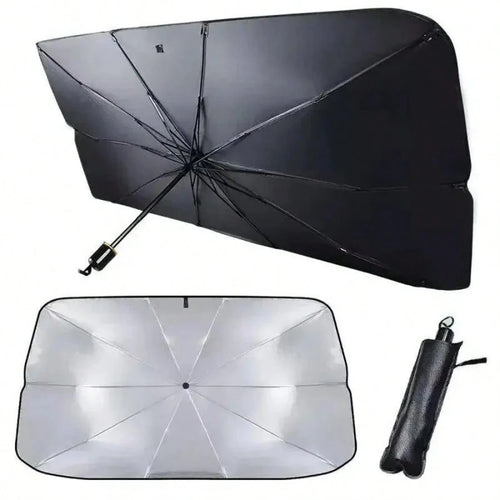 1pc Car Windshield Sunshade, Foldable Car Windshield Sunshade, Easy To Store And Use, Suitable For All Sizes Of Car Windshields, Road Trip