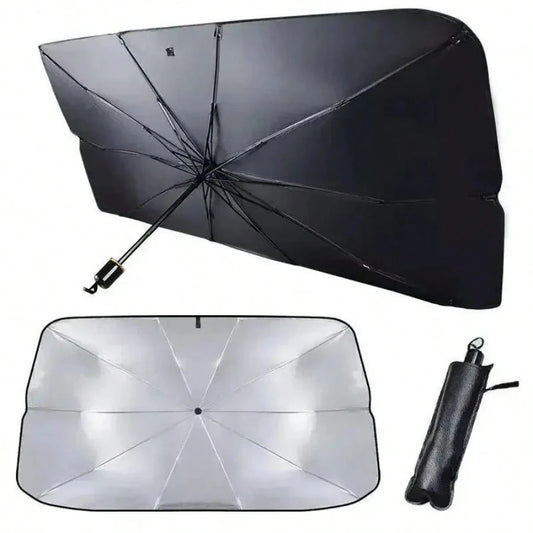 1pc Car Windshield Sunshade, Foldable Car Windshield Sunshade, Easy To Store And Use, Suitable For All Sizes Of Car Windshields, Road Trip
