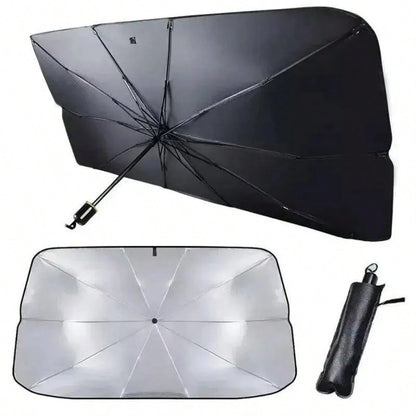 1pc Car Windshield Sunshade, Foldable Car Windshield Sunshade, Easy To Store And Use, Suitable For All Sizes Of Car Windshields, Road Trip