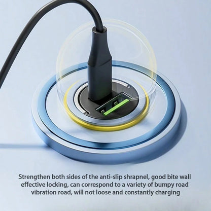 1pc Compact Yet Powerful Mini Car Charger, Made Of Premium Aluminum Alloy Body, With 1 USB-A And 1 Type-C Port, 12-24V Fast Car Charging Adapter Suitable For Various Phones, Compact Design Makes It A
