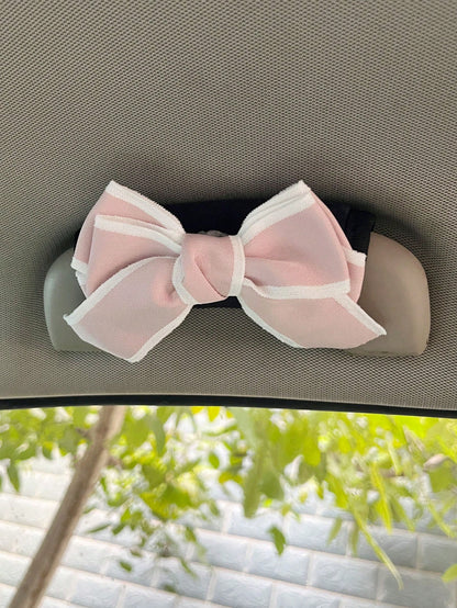 1pc Creative Cute Car Door Handle Cover, Universal Car Interior Decor Flower & Bowknot Car Door Handle Sleeve