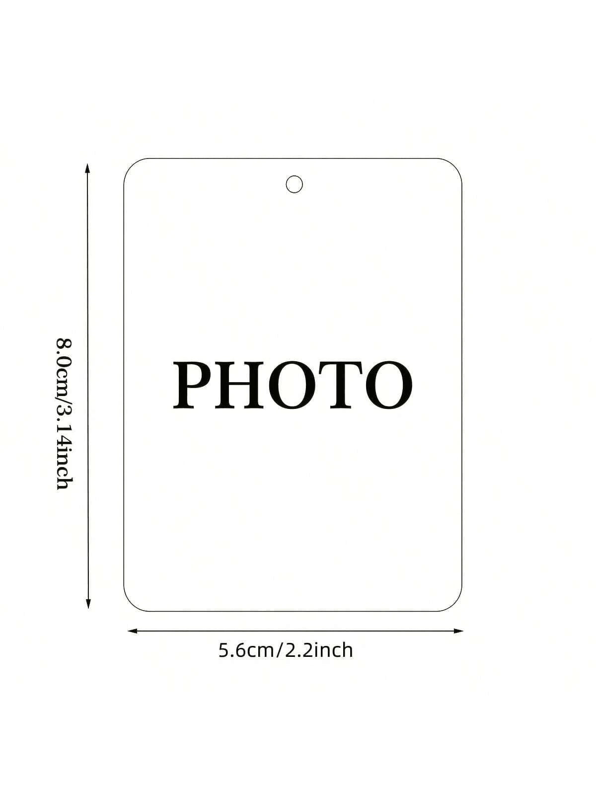 1pc Customized Acrylic Rearview Mirror Hanging Decor, Personalized Car Interior Accessory, Customizable Photo Hanging Ornament, Car Accessories Interior Car Charm For Couples