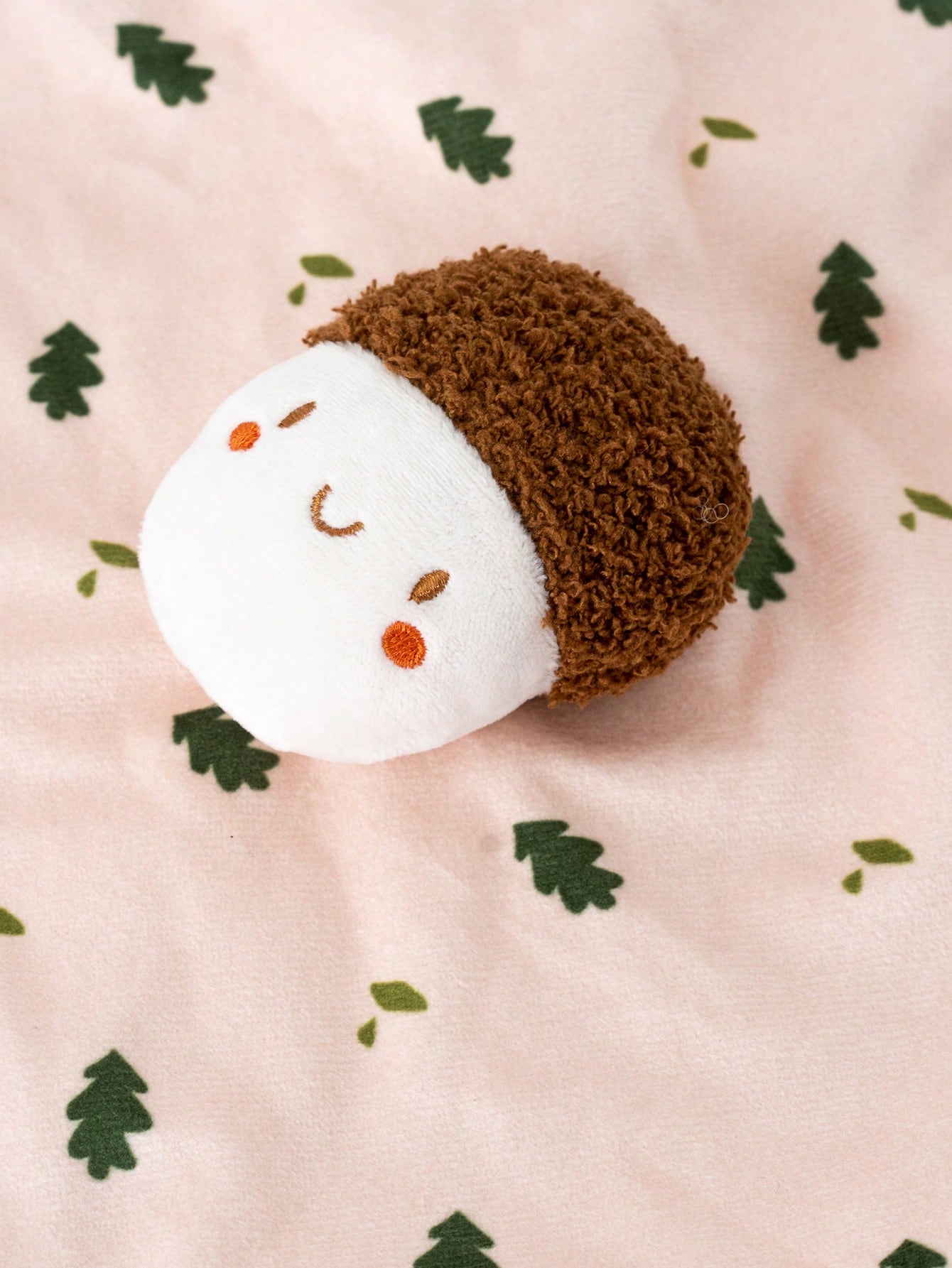 1pc Cute Acorn Series Plush Doll, Easy-To-Grip Baby Rattle Soothing Doll, Soft Texture, Newborn Gift For Baby Boys And Girls