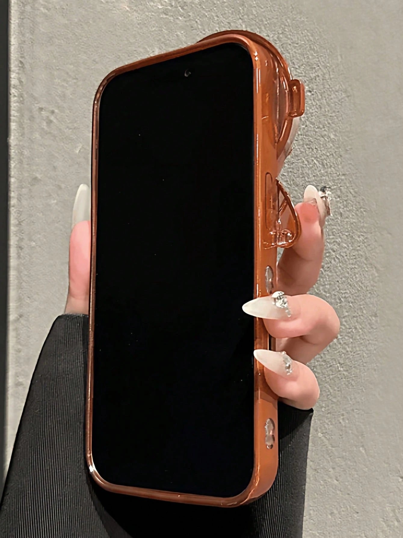 1pc Cute Cartoon Astronaut Glitter Case Compatible With IPhone 17 Pro Max 14 13 12 15 16 Pro Max Bracket Gradient Plating Stand Transparent Cover