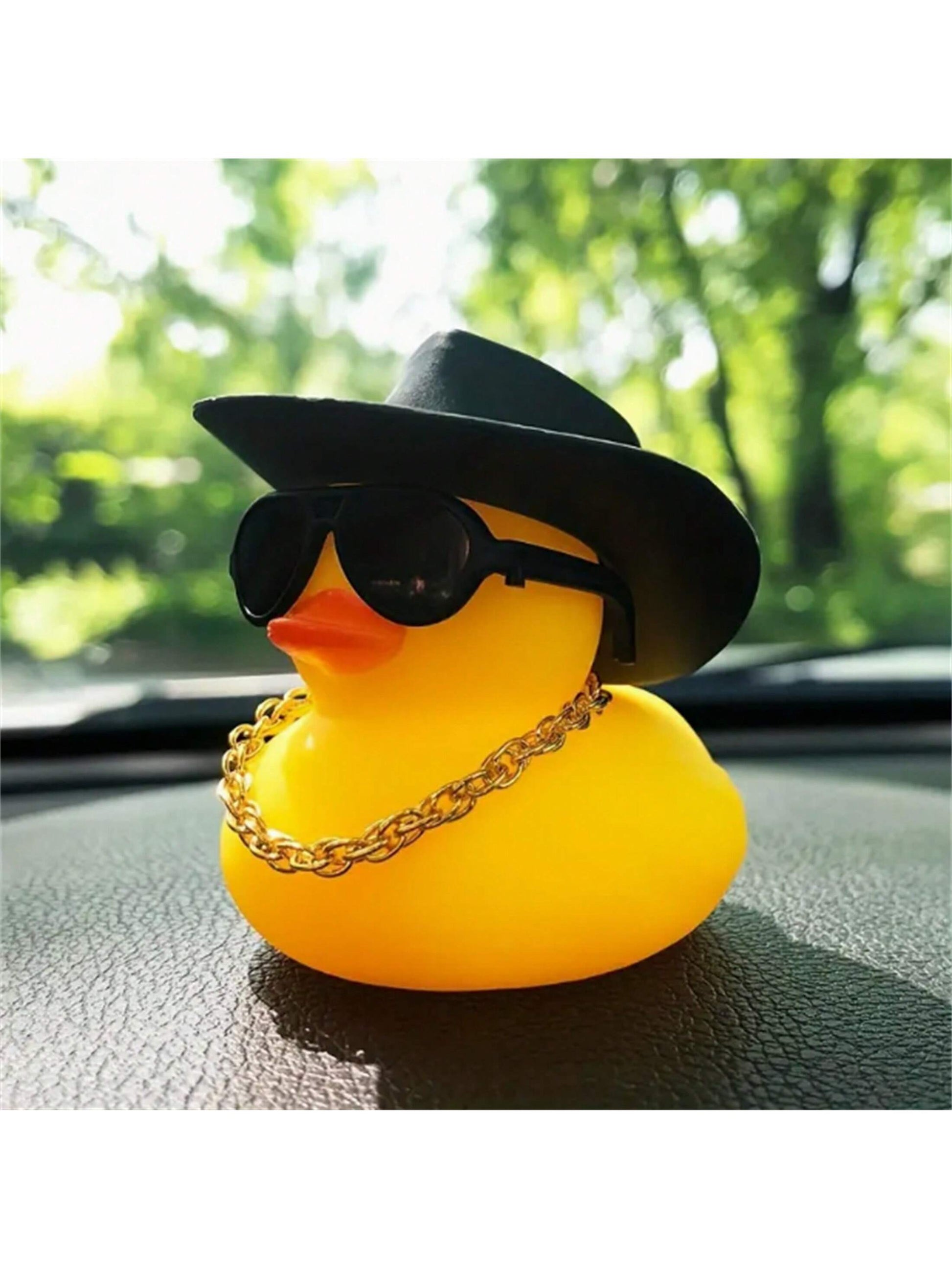 1pc Cute Duck Shaped Car Ornament Interior Decoration