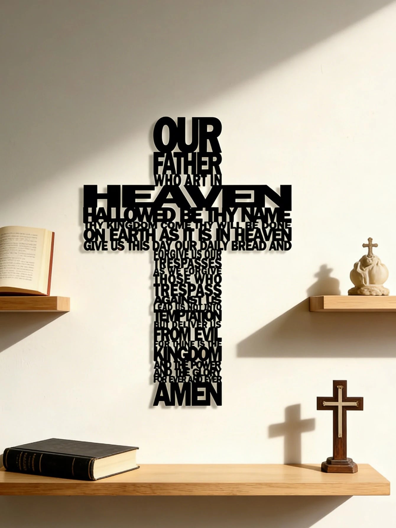 1pc Elegant Metal Cross Wall Decor, Minimalist Design - Perfect Housewarming Gift For Music Lovers And Antique Collectors, Ideal For Home, Room, Bedroom, Wall Decoration