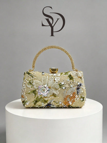 1pc Fashionable Single-Sided Evening Dress Handbag, Charming And Elegant, Discreetly Luxurious Sequin Handbag For Women, Suitable For Parties, Business And Unexpected Occasions, Suitable For Ladies, G
