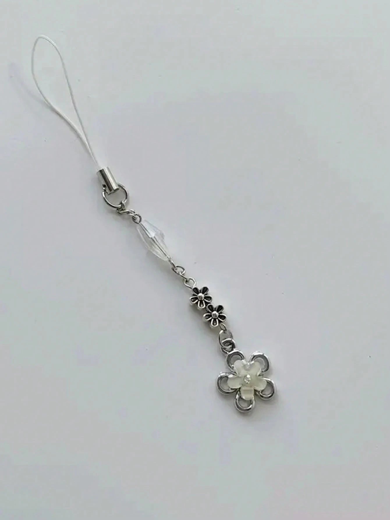 1pc Girly Fresh Style Crystal Flower Cellphone Lanyard Phone Charm For Summer Gifts For Mother, Family, Friends, Birthday, Holiday Phone Chain