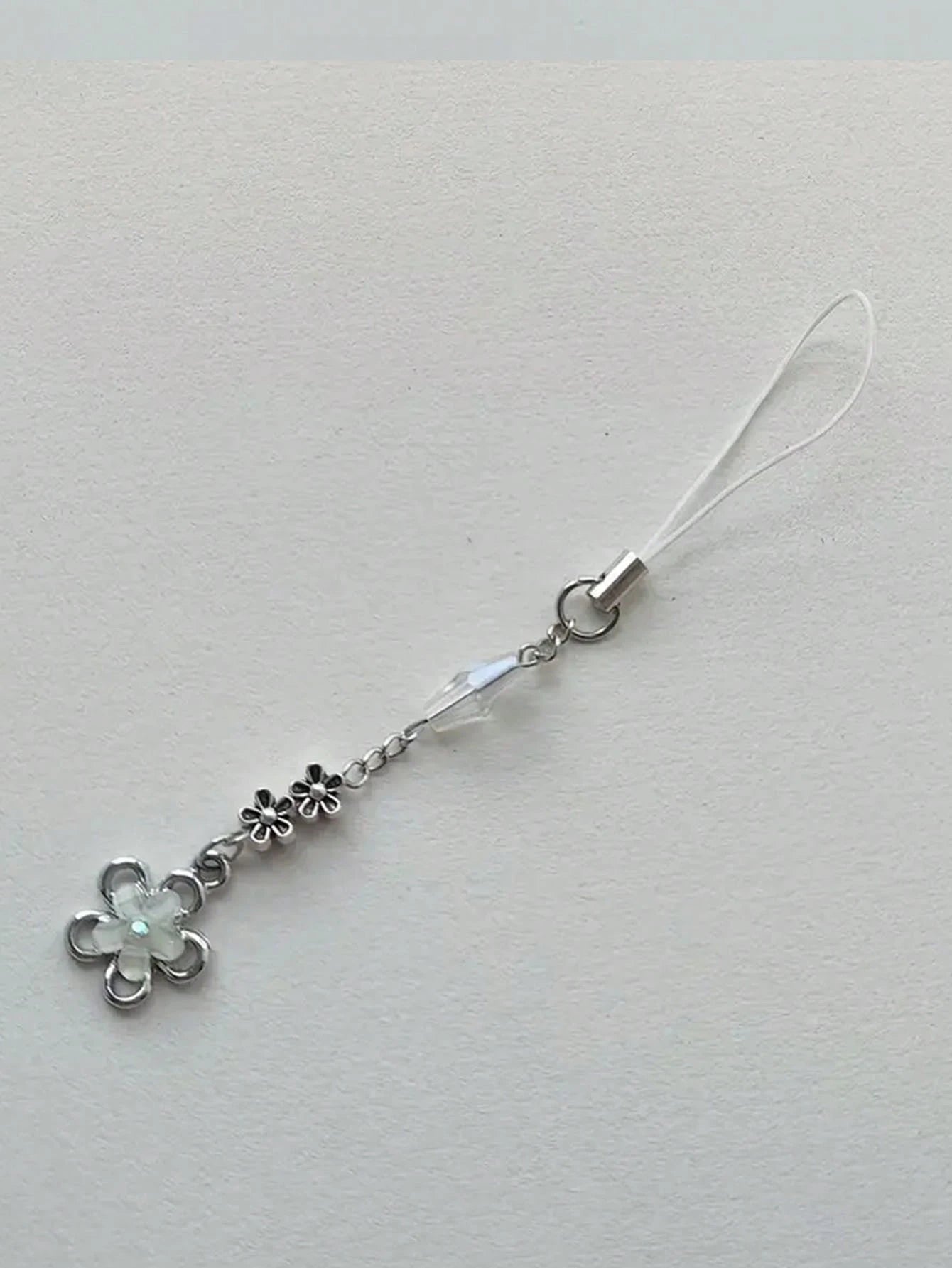 1pc Girly Fresh Style Crystal Flower Cellphone Lanyard Phone Charm For Summer Gifts For Mother, Family, Friends, Birthday, Holiday Phone Chain