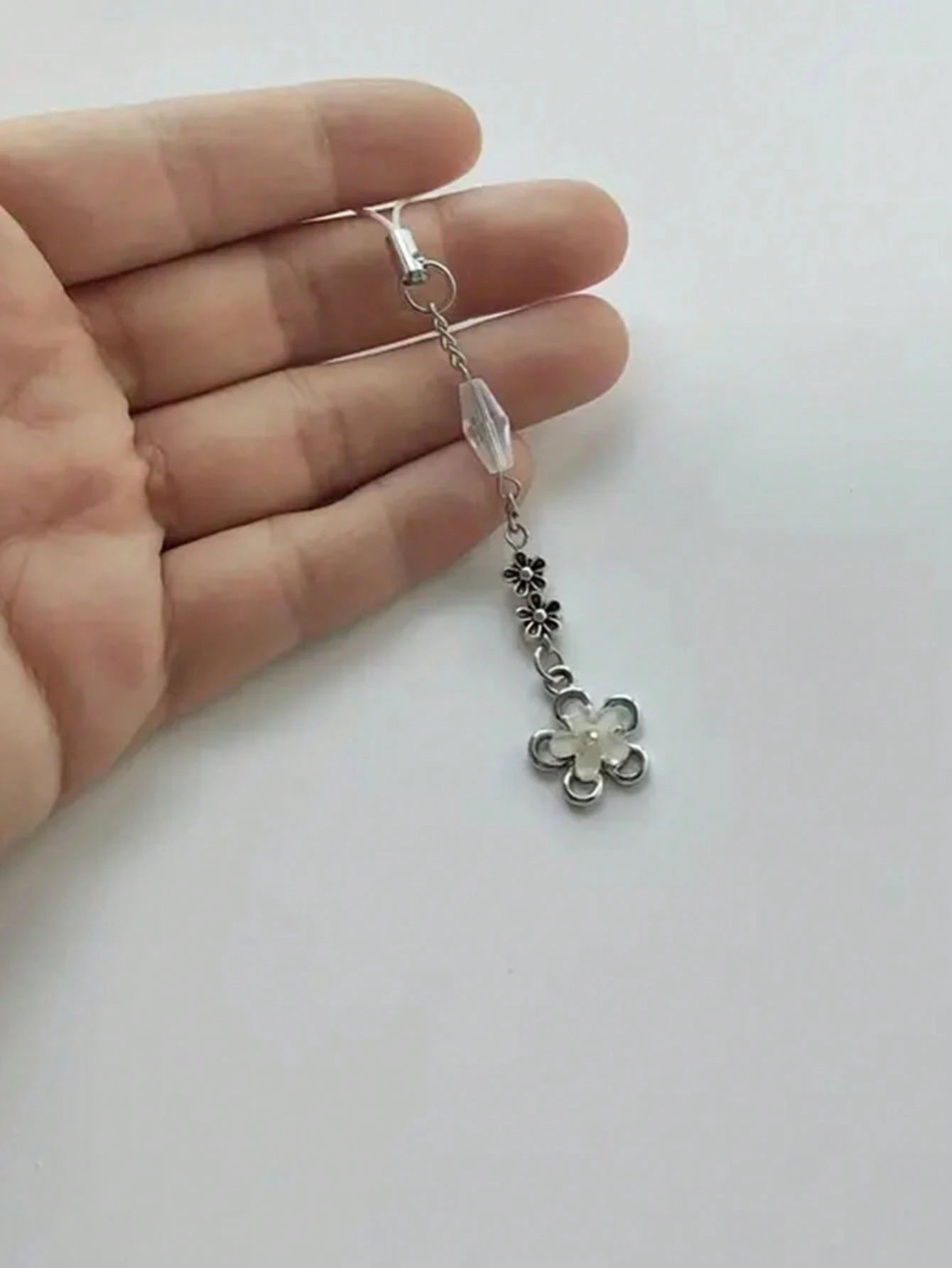 1pc Girly Fresh Style Crystal Flower Cellphone Lanyard Phone Charm For Summer Gifts For Mother, Family, Friends, Birthday, Holiday Phone Chain