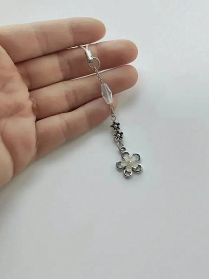 1pc Girly Fresh Style Crystal Flower Cellphone Lanyard Phone Charm For Summer Gifts For Mother, Family, Friends, Birthday, Holiday Phone Chain