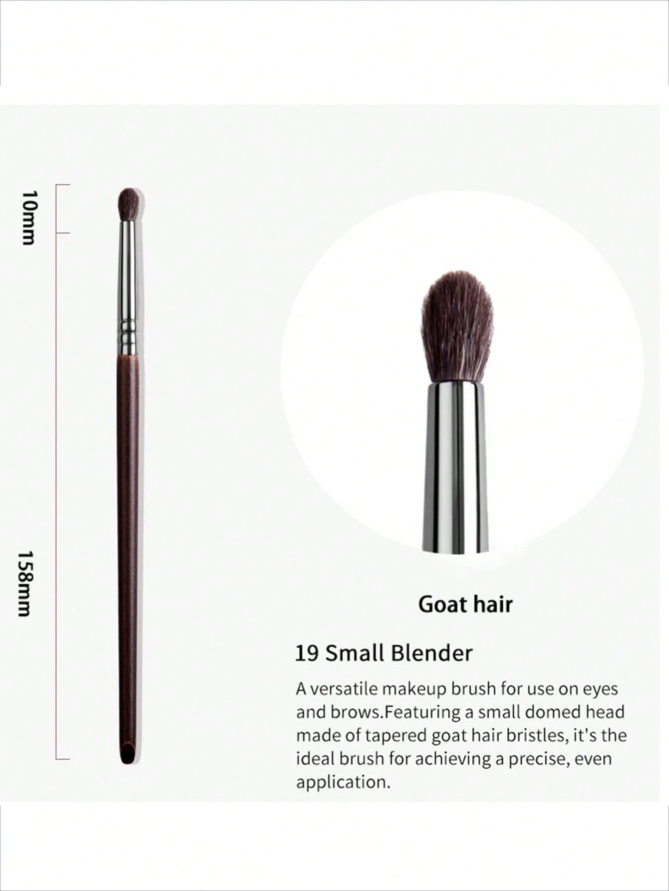 1pc Goat Wool Eyeshadow Brushes Conical Brush Small Makeup Brush Eye Makeup Brush XQ19,Eyebrow Brush,Eyeshadow Brush,Spoolie,Spoolie Brush,Giveaways