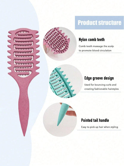1pc Hair Styling Comb- Create Voluminous Wavy Hairstyles Without Electricity, Perfect Gift For Friends