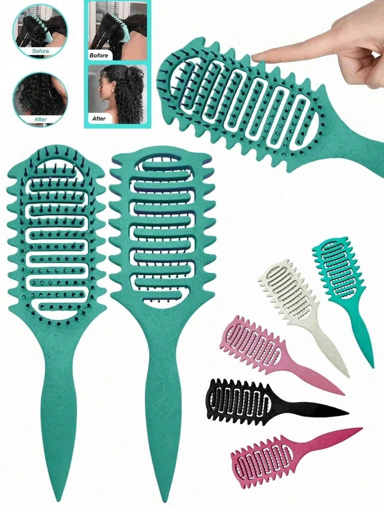 1pc Hair Styling Comb- Create Voluminous Wavy Hairstyles Without Electricity, Perfect Gift For Friends