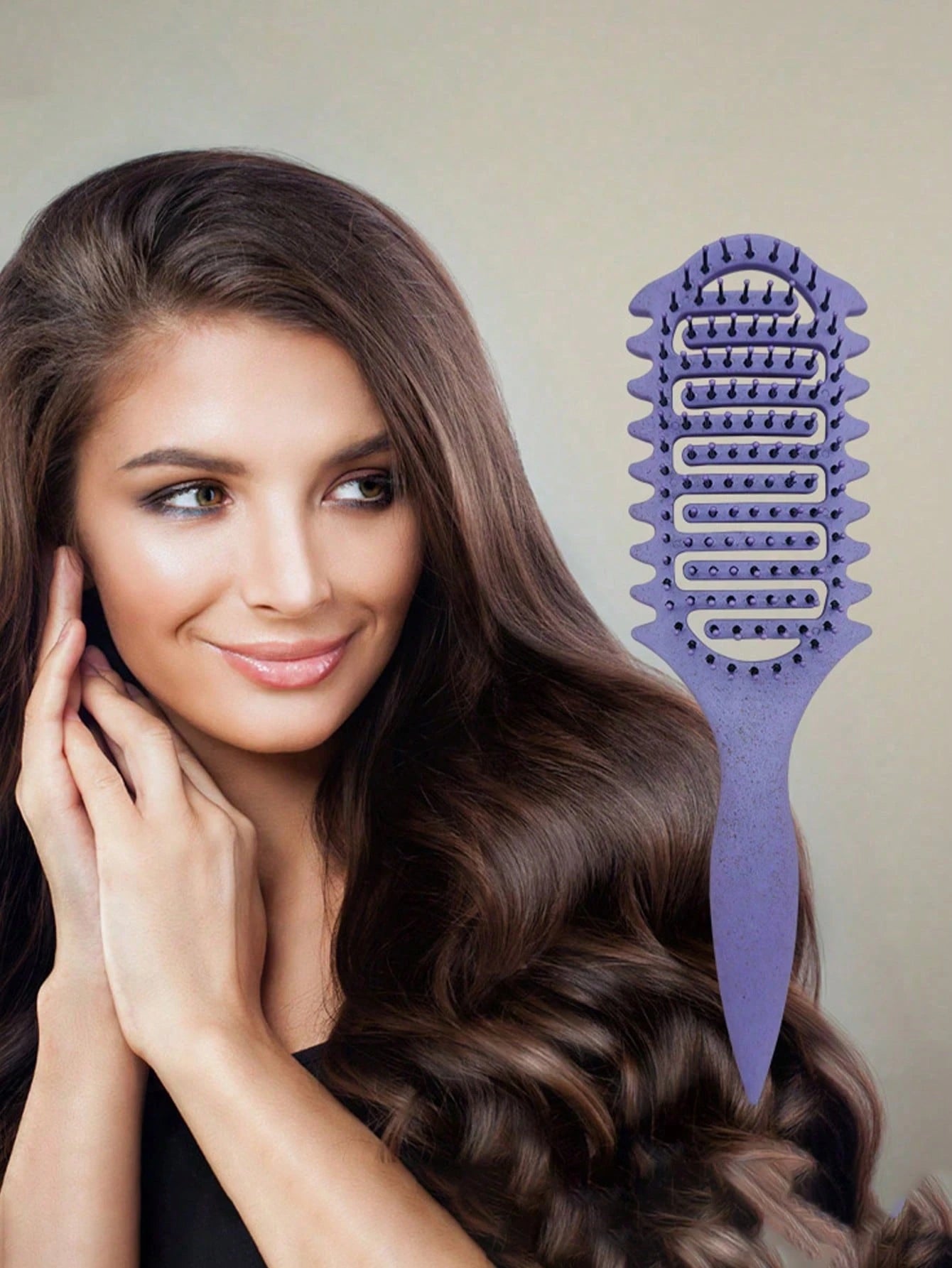 1pc Hair Styling Comb- Create Voluminous Wavy Hairstyles Without Electricity, Perfect Gift For Friends