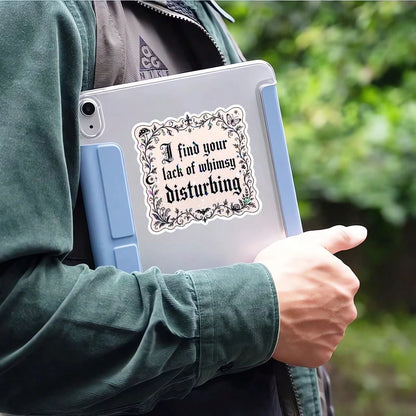 1pc "I Found You Lack Anxiety Aesthetics" Sticker, Suitable For Laptop, Water Bottle, Notebook, Cup, Ideal For Students, Teachers, Office Workers, Creative Professionals, Retail Employees, Commuters A