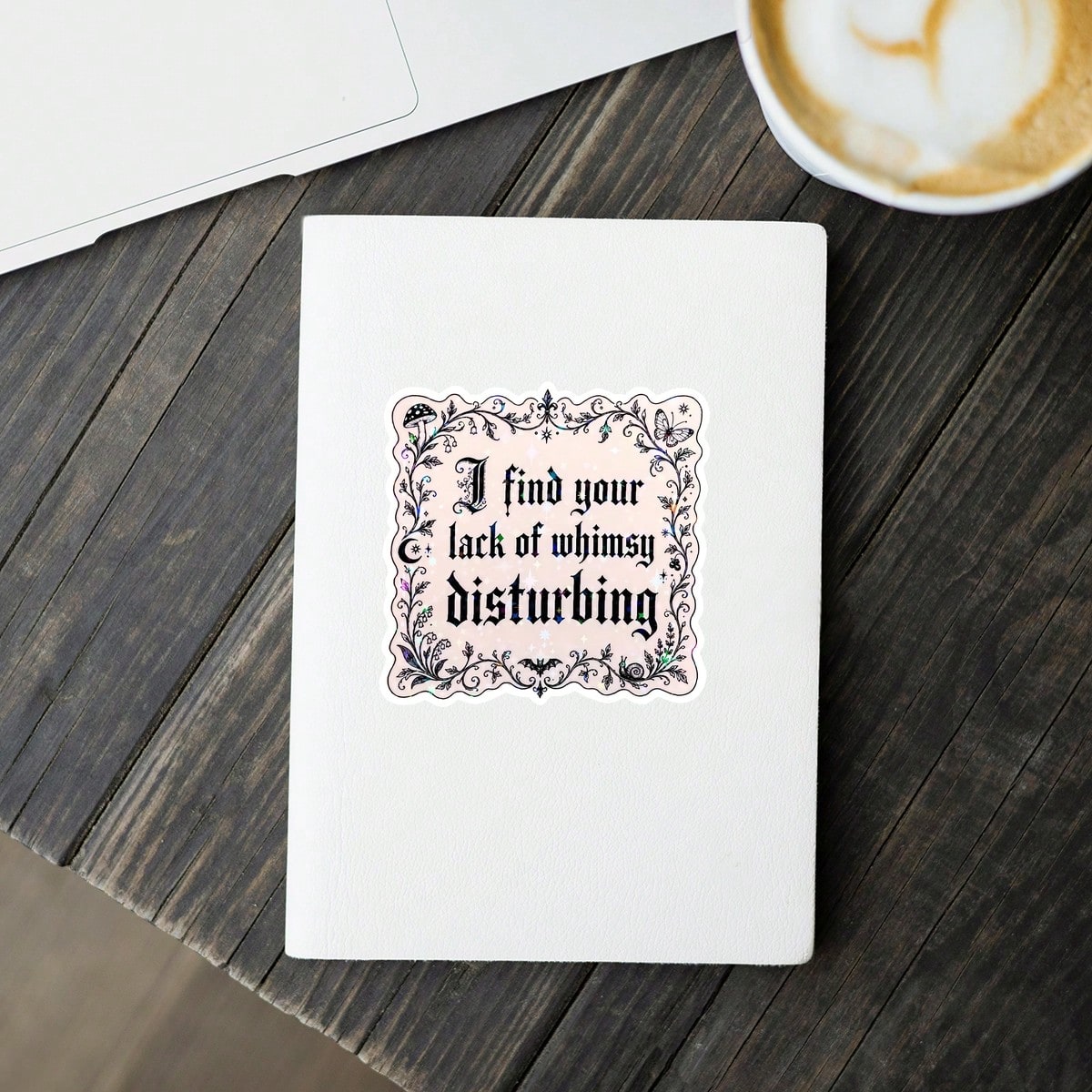 1pc "I Found You Lack Anxiety Aesthetics" Sticker, Suitable For Laptop, Water Bottle, Notebook, Cup, Ideal For Students, Teachers, Office Workers, Creative Professionals, Retail Employees, Commuters A