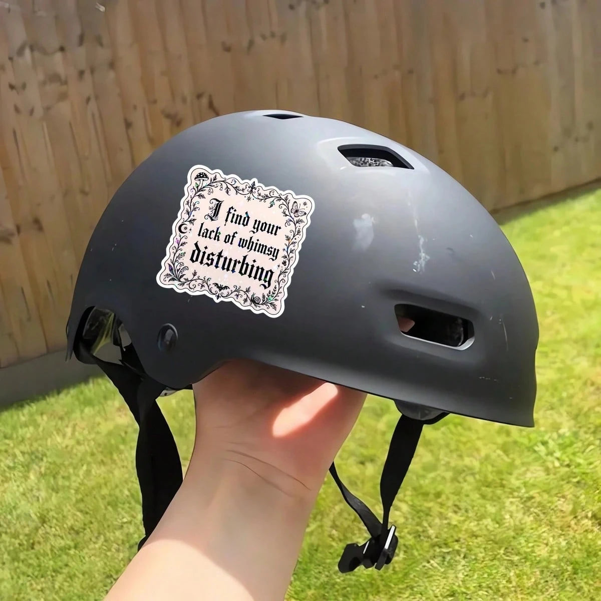 1pc "I Found You Lack Anxiety Aesthetics" Sticker, Suitable For Laptop, Water Bottle, Notebook, Cup, Ideal For Students, Teachers, Office Workers, Creative Professionals, Retail Employees, Commuters A