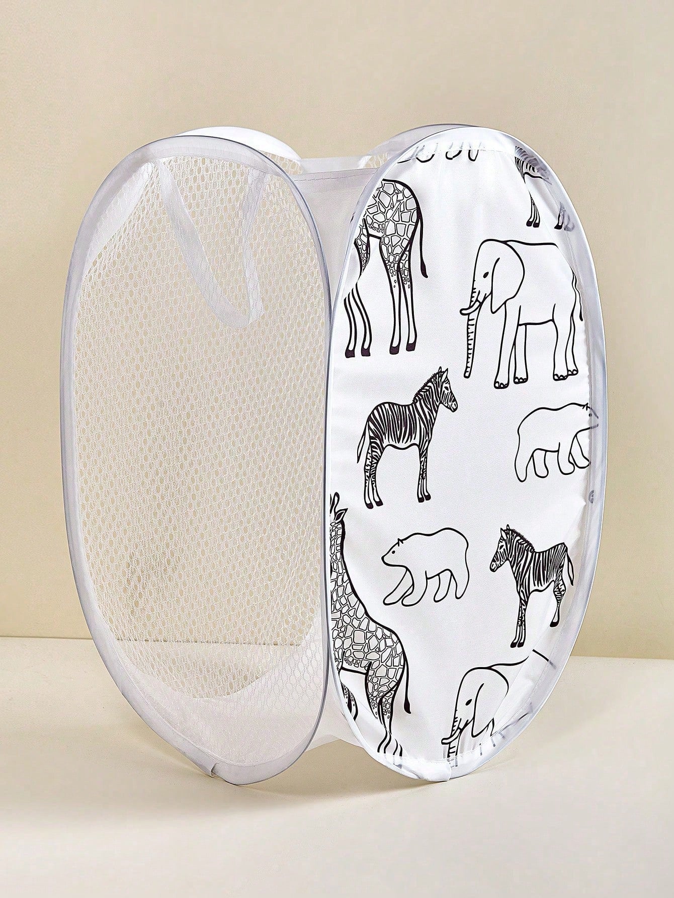 1pc Kids Cartoon Dirty Clothes Laundry Basket, Foldable Bathroom Storage Hamper For Children Bedroom