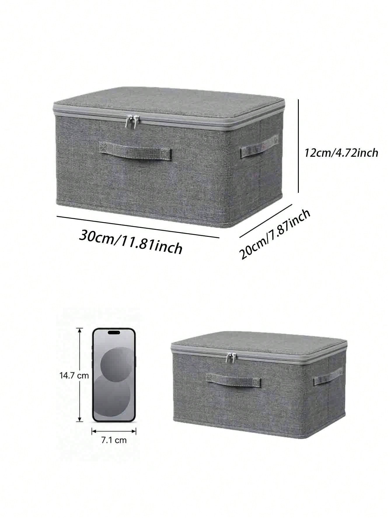 1pc Large Capacity Foldable Car Trunk Organizer With Lid And Handles- Waterproof Storage Box, Suitable For SUV And Sedan- Multifunctional Foldable Cargo Box For Clothes, Bedding, Groceries And Close