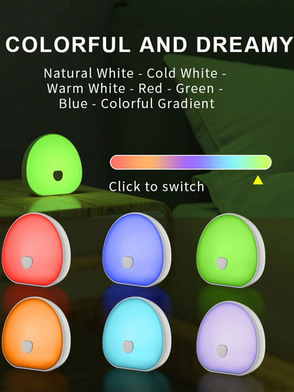 1pc LED White Noise Night Light, RGB Sleep Night Light WithNatural Sound, Color Change, Sleep Timer And USBRechargeable Function, Soothing White Noise Generator ToImprove Sleep And Relaxation