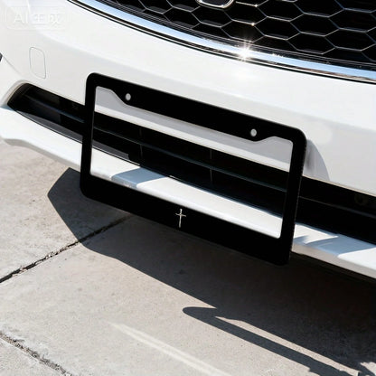 1pc Metal Car License Plate Frame, Waterproof And Easy To Clean, Suitable For American And Canadian Cars, Holiday Gift, Unisex, Dimensions: 31cm*16cm (12.2* 6.67inch ),License Plate Frame,Car Accesorr