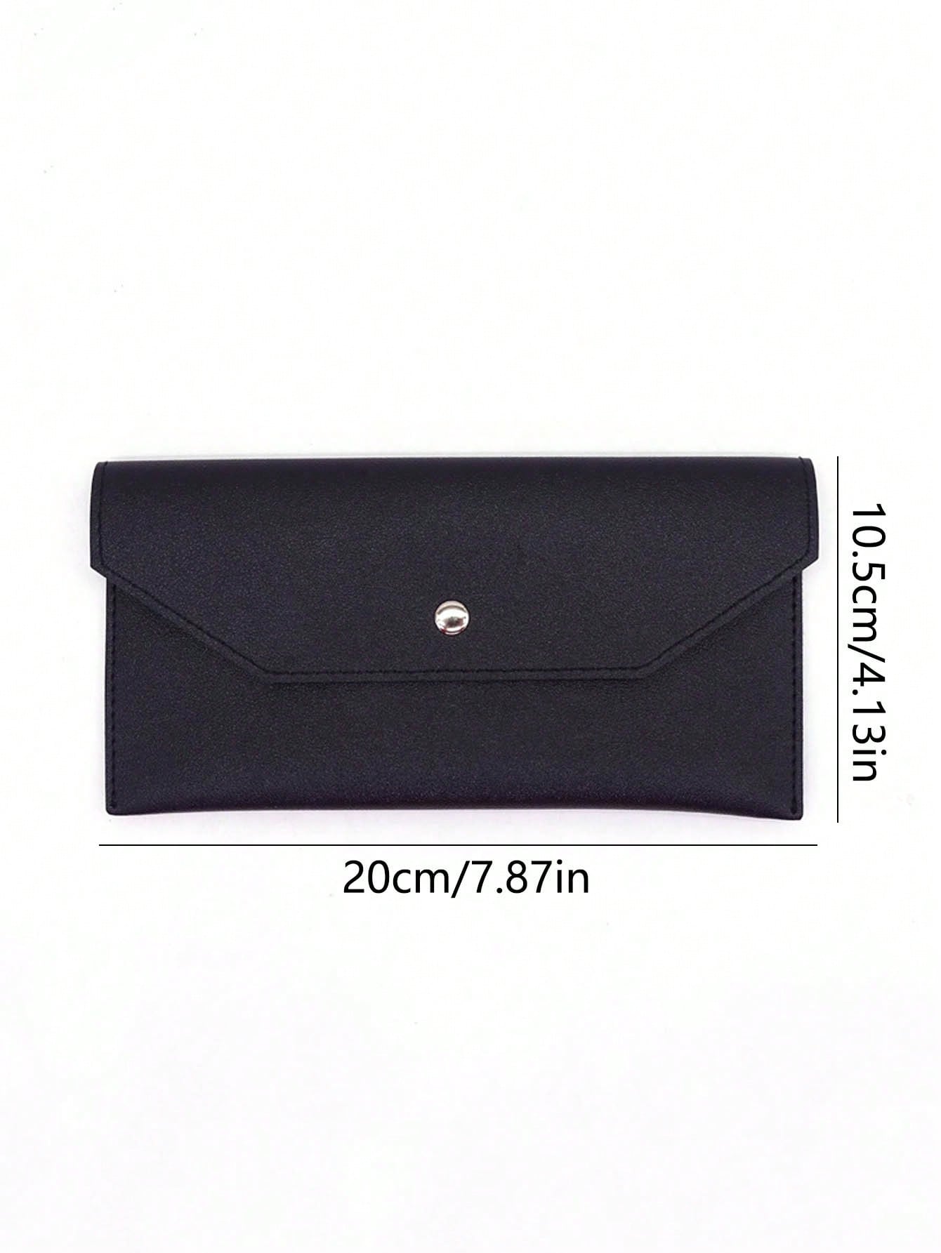 1pc Minimalist Faux Leather Reusable Cash Envelope With Card Slots Fashionable Solid Color Pouch For Daily Use Cash Envelope Wallet Envelope Wallets Burgundy Gifts For Women Wallet Purse Wallet Long W