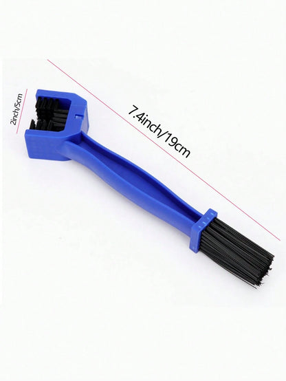 1pc Multi-Functional Motorcycle Chain Cleaning Brush- Efficient Square Tip Brush Suitable For Bicycle, Bicycle Chain Cleaning Brush Accessories, Equipment, Car Cleaning Square Tip Brush, Motorcycle A