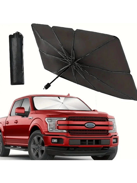 1pc Multifunctional Umbrella Sunshade Car Sunshade Window Sunshade Front Windshield Retractable Sunshade