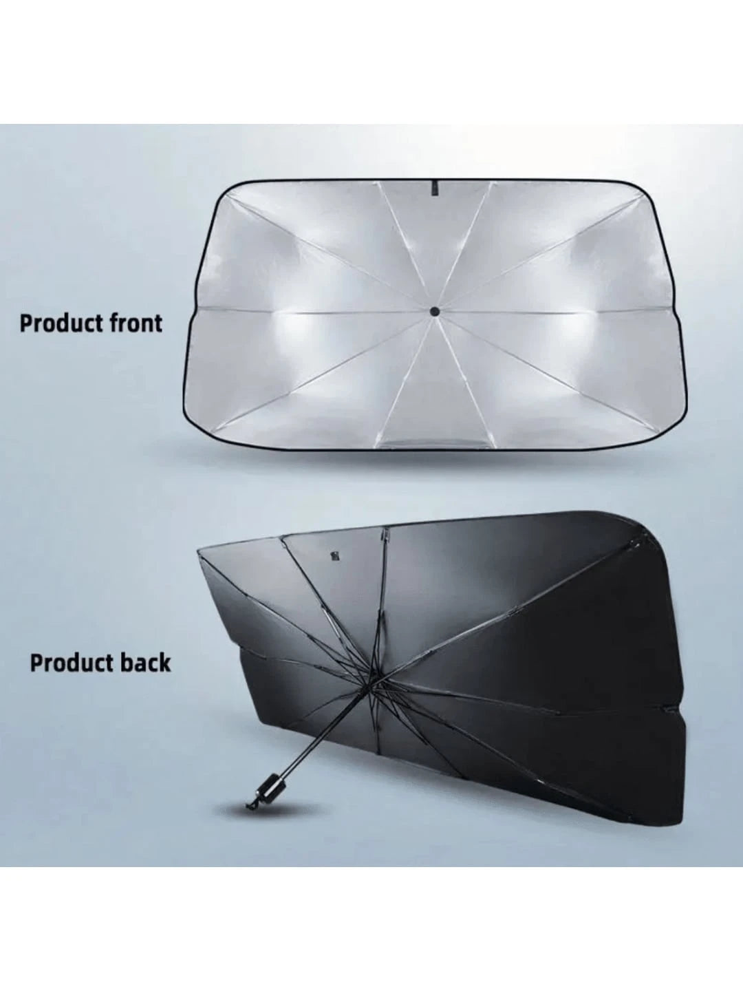 1pc Multifunctional Umbrella Sunshade Car Sunshade Window Sunshade Front Windshield Retractable Sunshade
