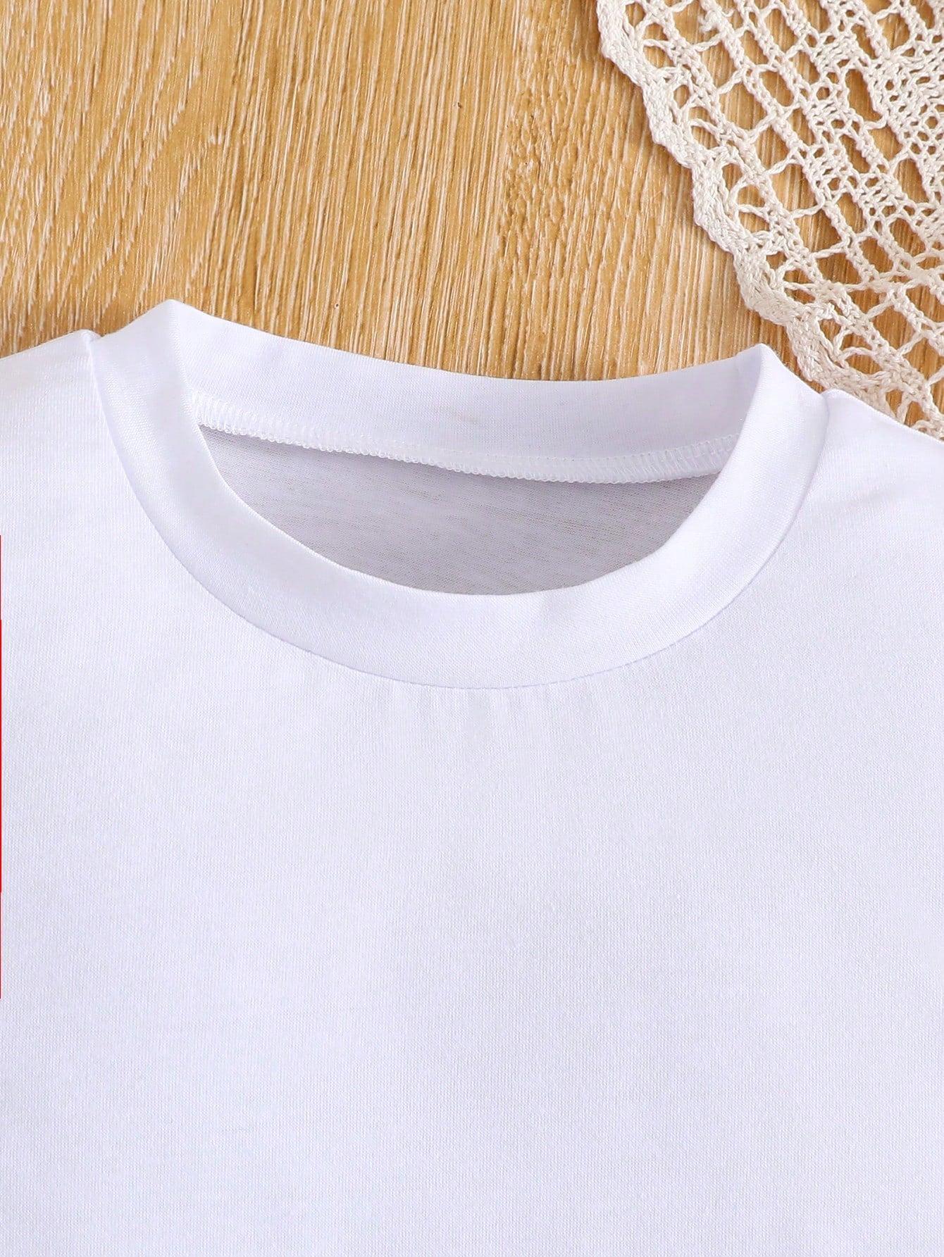 1pc Newborn Baby Boy/Girl Casual Cute Outfit Simple Vintage Style Round Neck Short Sleeve Soft & Comfortable T-Shirt Top, Spring/Summer, Suitable For Outdoor Sports, Social Gatherings, Weekend Play